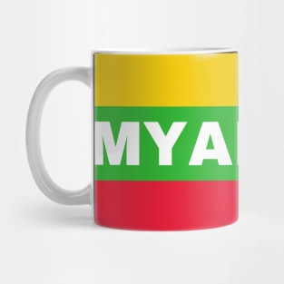 Myanmar Flag Colors Mug